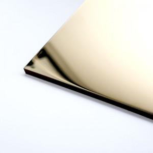 201 304 βαθμού 4x8 καθρέφτη τελειώσει χρυσό καθρέφτη φύλλο από ανοξείδωτο χάλυβα για διακόσμηση